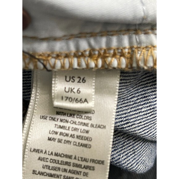 We The Free Crvy Jeans Womens 26 Heavily Distressed Jeans Button Fly High-rise - Picture 11 of 16